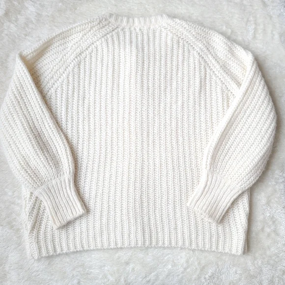 (sold) Sezane Emile Alpaca + Wool ๐ฆ ๐ Knit Cardigan in Ecru MEDIUM - Picture 8 of 8